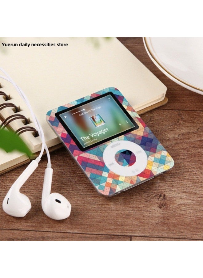 Mp3 Music Player OTG Cute Mini Walkman With Screen MP4 Student Running E-Book-Body Color:Pink [with External Speaker] Can Insert Card-Memory Capacity:128g [data Cable + Dual Otg + Color Film]