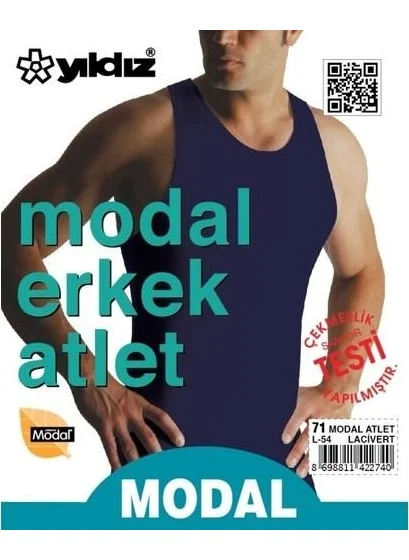 Yıldız Star Men's Modal Undershirt Colorful