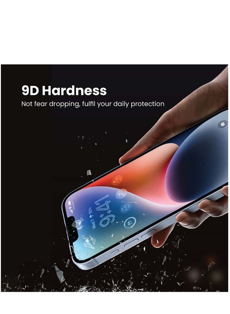 Brave Premium 9H Hardness Tempered Glass Screen Protector for iPhone 14 Pro 6.1 inch - Edge-to-Edge Full Coverage, Bubble-Free, HD Clarity, Scratch and Shatter Resistant, Easy Installation with Alignment Tray - Ultra Slim and Case Compatible for Optimal Protection - Image 4