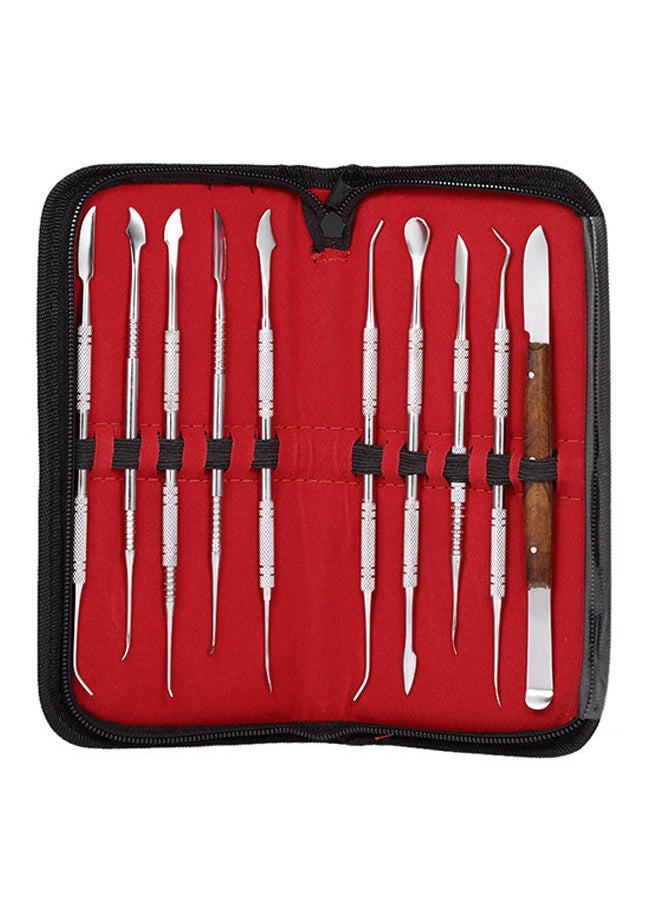 NIBEMINENT 10-Piece Dental Tool Set With PU Holder Case  - Image 1