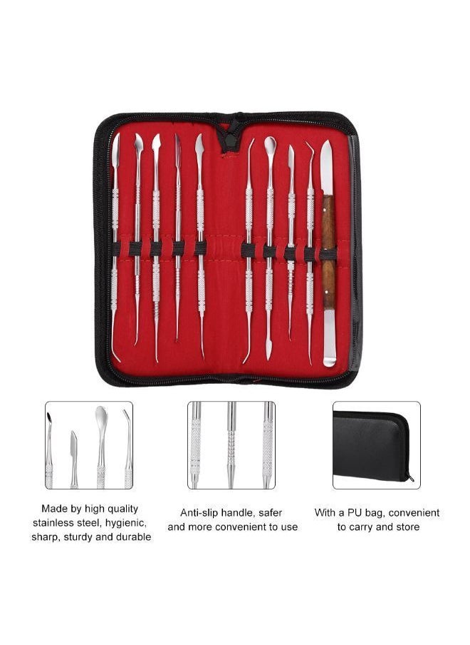 NIBEMINENT 10-Piece Dental Tool Set With PU Holder Case  - Image 3