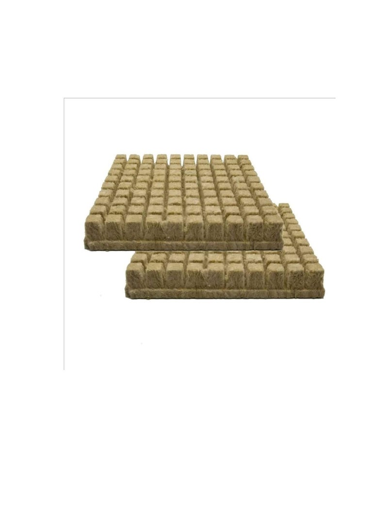 Generic 25x25x40mm Practical Mini Hydroponic Grow Compress Base Soilless Cultivation Garden Rockwool Cubes Media Planting Greenhouse (50 Cubes)  - Image 3