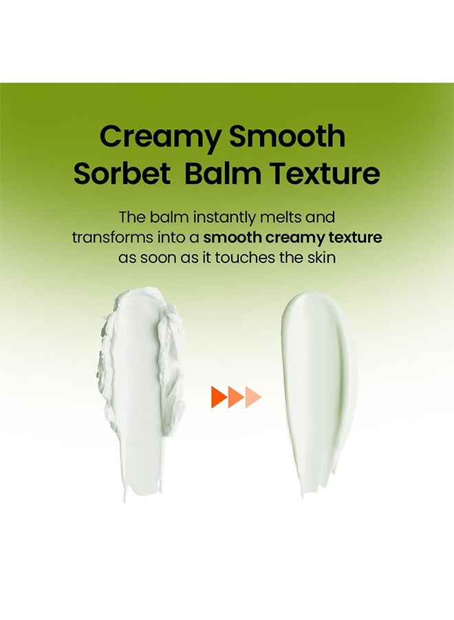 beplain Mung Bean Pore Clay Balm | Fragrance-Free | Korean Makeup Remover for Sensitive Skin | Non-Greasy Sorbet Texture with Ceramides | All-in-One Facial Cleanser 120ml - Image 3