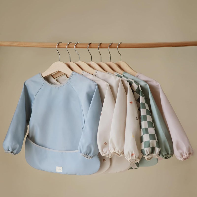 Mushie Long Sleeve Baby Bib - Blush - Image 5