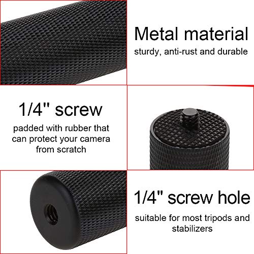 Tangxi Tripod Extension Rod, 1/4" Screws Desk Stabilizer Accessory - Adjustable Telescopic Pole for Monopod With Screws - Image 2