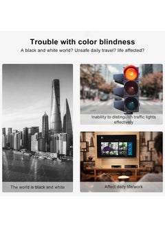 klarako Color Blind Glasses Clip On Type, Red Green Color Corrector for Art & Work, Light Glasses for Man & Woman  - Image 3