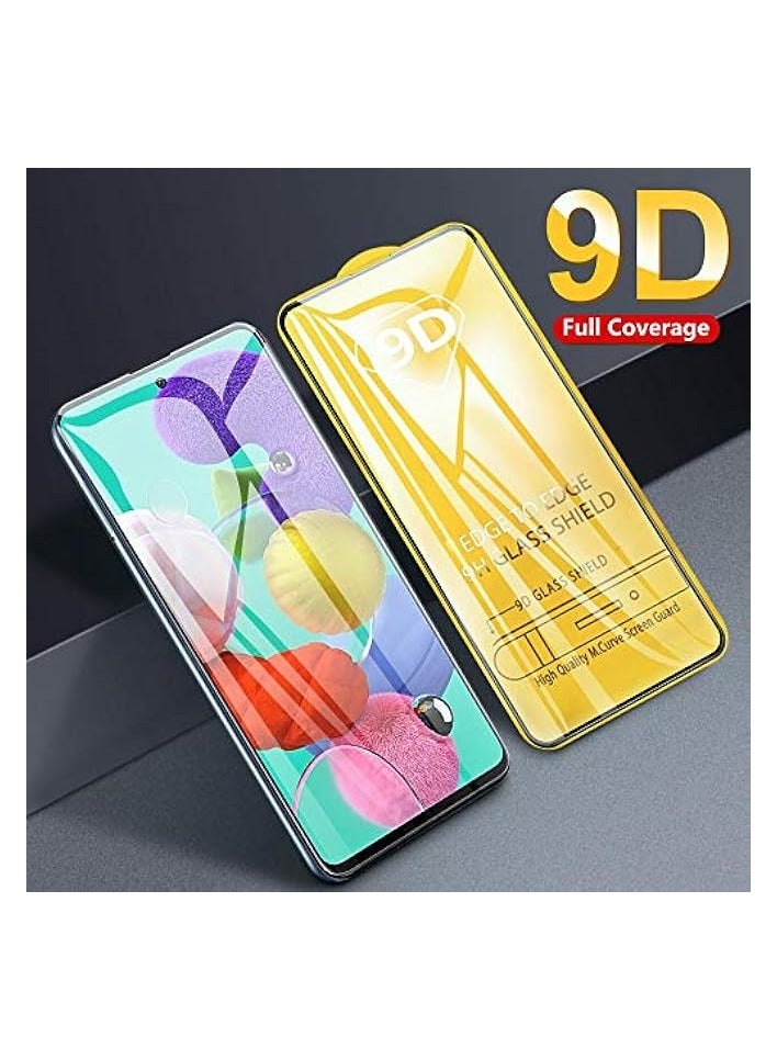 بروماس واقي شاشة لهاتف Galaxy A71 4G / 5G، من الزجاج المقسى [إطار سهل التركيب] + غطاء حماية لهاتف Galaxy A71 واقي شاشة زجاجي لاصق - Image 3