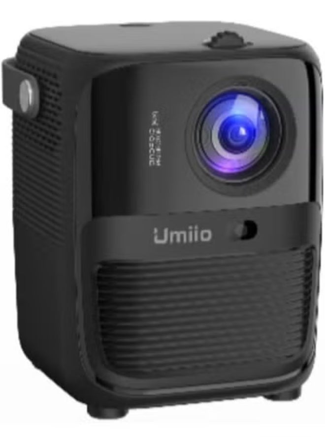 Umiio Q2 Android HDMI Laser Video Projector – 1920x1080 Full HD, 5G WiFi & Bluetooth | Built-In Android OS for Streaming, Gaming & Presentations | Portable 5M Projection Distance Home Theater – Black