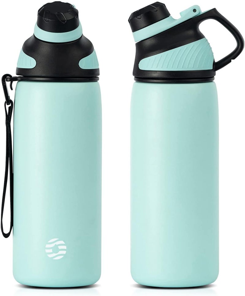 FjBottle زجاجة مياه من الفولاذ المقاوم للصدأ من ، سعة 600 مل/800 مل/1 لتر/1.5 لتر، مزودة بغطاء مغناطيسي، خالية من مادة BPA، معزولة حراريًا، مناسبة للرياضة والعمل والسفر. - Image 1
