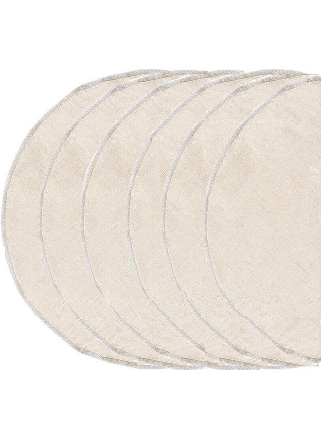 WUD Unbleached Muslin Idli Cloth 6 Round Pieces for Steaming Idlis Without Hole,Double Stitched Edges, Reusable Size- 30cm Diameter,Suitable for 3/4/5/6/7 Pit Idli Plates - Image 1