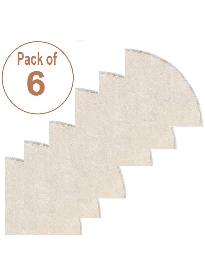 WUD Unbleached Muslin Idli Cloth 6 Round Pieces for Steaming Idlis Without Hole,Double Stitched Edges, Reusable Size- 30cm Diameter,Suitable for 3/4/5/6/7 Pit Idli Plates - Image 2