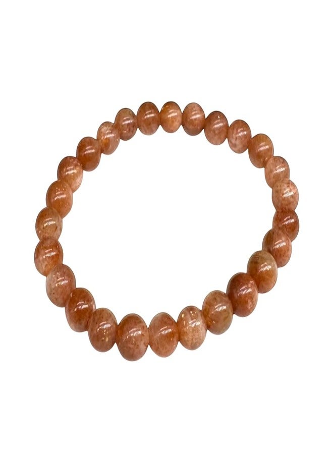Agatesvibe سوار أغيتسفايب الذهبي المعتمد من حجر الشمس | سوار معصم أصلي من حجر الشمس سيتارا (عبوة من قطعة واحدة) - Image 1