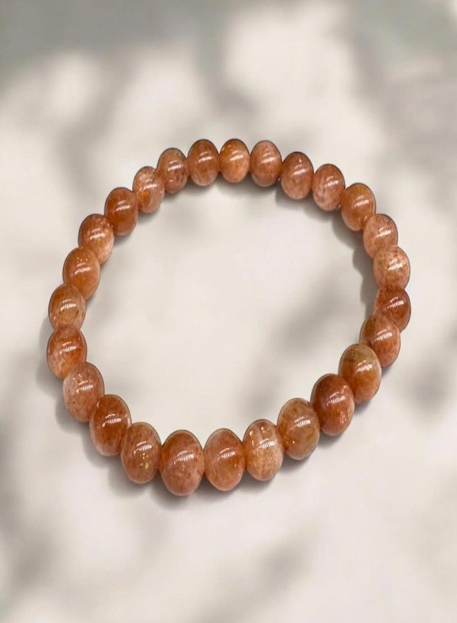 Agatesvibe سوار أغيتسفايب الذهبي المعتمد من حجر الشمس | سوار معصم أصلي من حجر الشمس سيتارا (عبوة من قطعة واحدة) - Image 4