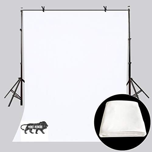 VTS 8 x12 Ft. LEKERA Ultra Thick Backdrop Background Photo Studio for TikTok YouTube Ring Photography Background (8 x 12ft. -4, White) - Image 1