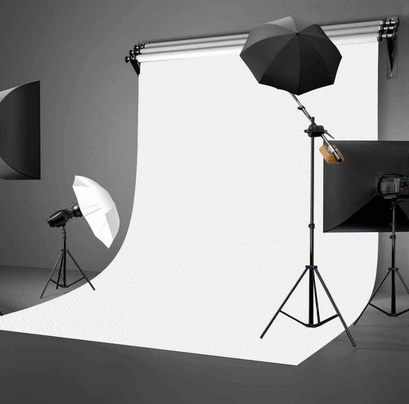 VTS 8 x12 Ft. LEKERA Ultra Thick Backdrop Background Photo Studio for TikTok YouTube Ring Photography Background (8 x 12ft. -4, White) - Image 2