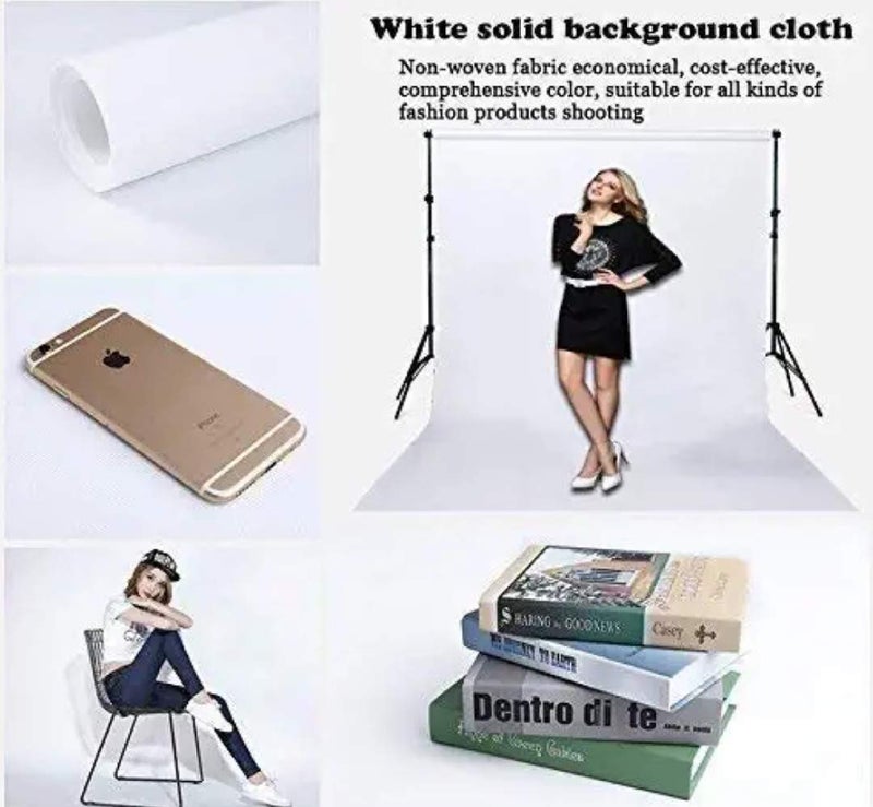 VTS 8 x12 Ft. LEKERA Ultra Thick Backdrop Background Photo Studio for TikTok YouTube Ring Photography Background (8 x 12ft. -4, White) - Image 3