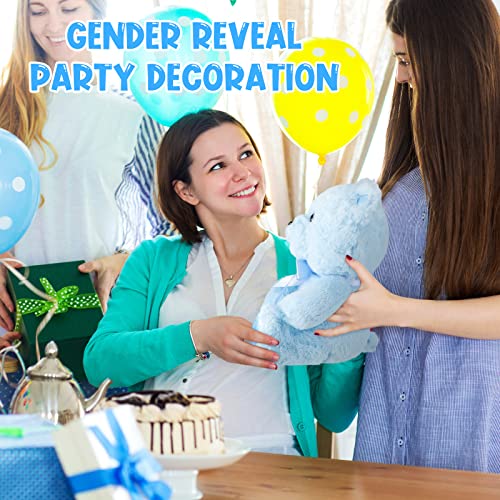 Chalyna 10 Inch Bear Animal Gift First Bear Baby Shower Plush Toy Stuffed for Shower Wedding Birthday Christmas Favor(Blue) - Image 4