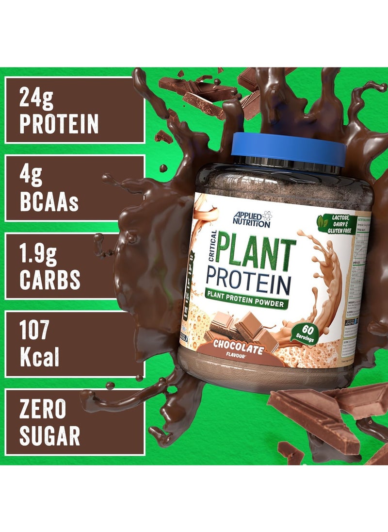 Applied Nutrition - Critical Plant Protein Powder Vegan Protein - Chocolate - (1.8kg) - Image 1