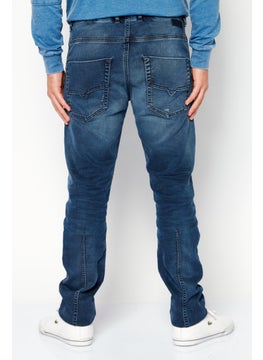 DIESEL Men Krooley-Ne Regular Fit Stretchable Jeans, Blue  - Image 4