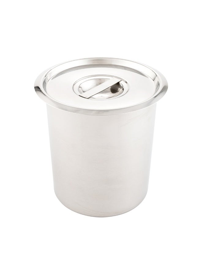 Restaurantware LID ONLY: Met Lux Lid For 3.5 Quart Bain Marie, 1 Stainless Steel Lid For Bain Marie Pot - Built-In Handle, Pot Sold Separately  - Image 2