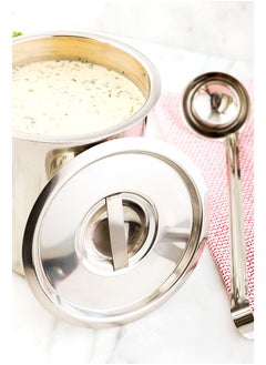 Restaurantware Restaurantware-LID ONLY: Met Lux Lid For 3.5 Quart Bain Marie, 1 Stainless Steel Lid For Bain Marie Pot - Built-In Handle, Pot Sold Separately  - Image 3