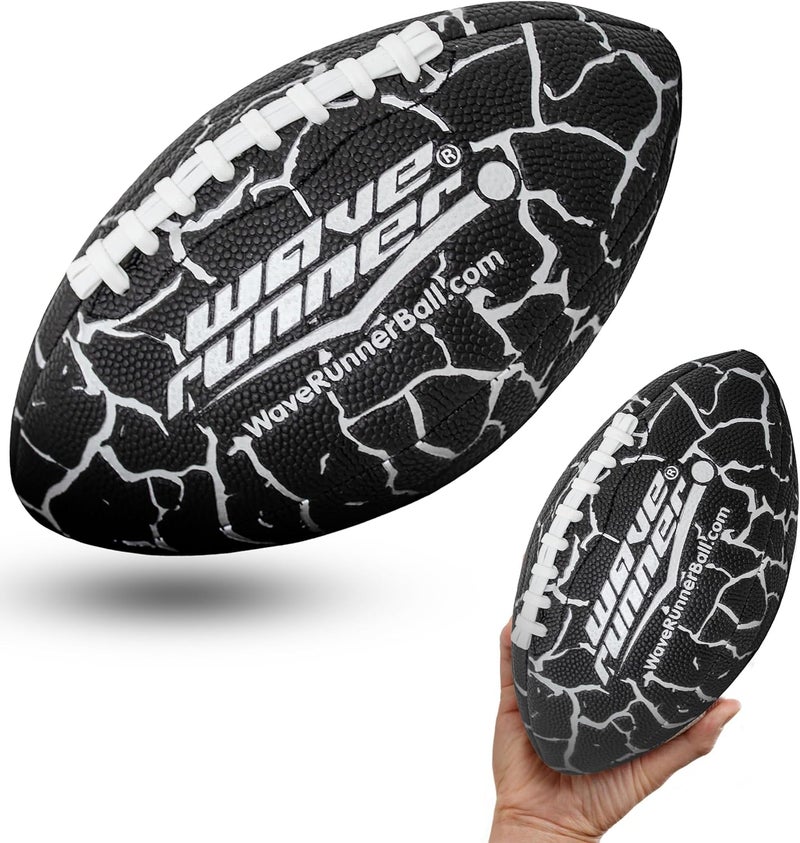 WaveRunner Grip It Waterproof Junior Size Football, 9.25 Size, Durable & Double Laced, Perfect for Beach Accessories, Kids Games, Pool Toys, Outdoor Games, All-Weather Indoor & Outdoor Play - Image 1