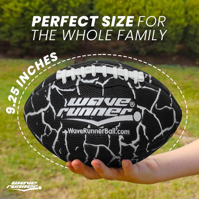 WaveRunner Grip It Waterproof Junior Size Football, 9.25 Size, Durable & Double Laced, Perfect for Beach Accessories, Kids Games, Pool Toys, Outdoor Games, All-Weather Indoor & Outdoor Play - Image 3