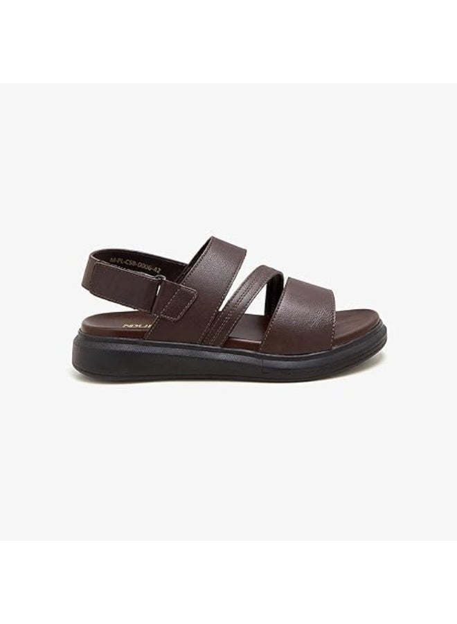 NDURE Men's All-Day Comfort Sandals, Brown - Image 4