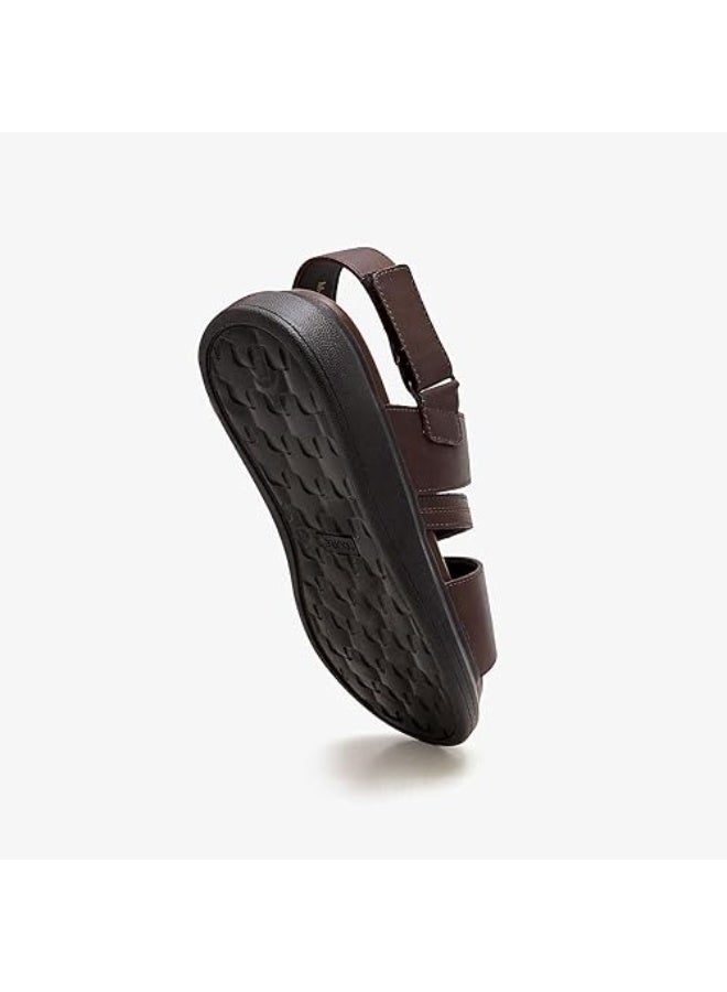 NDURE Men's All-Day Comfort Sandals, Brown - Image 5