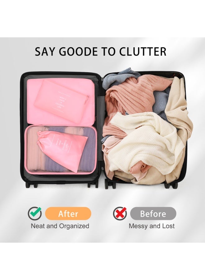 Magic Park Packing Cubes for Suitcase 8Pcs Packing Cubes for Storage Luggage Packing Organizer Travel Packing Cubes Set Clothes Shoes Storage for Travel Essential - Image 5