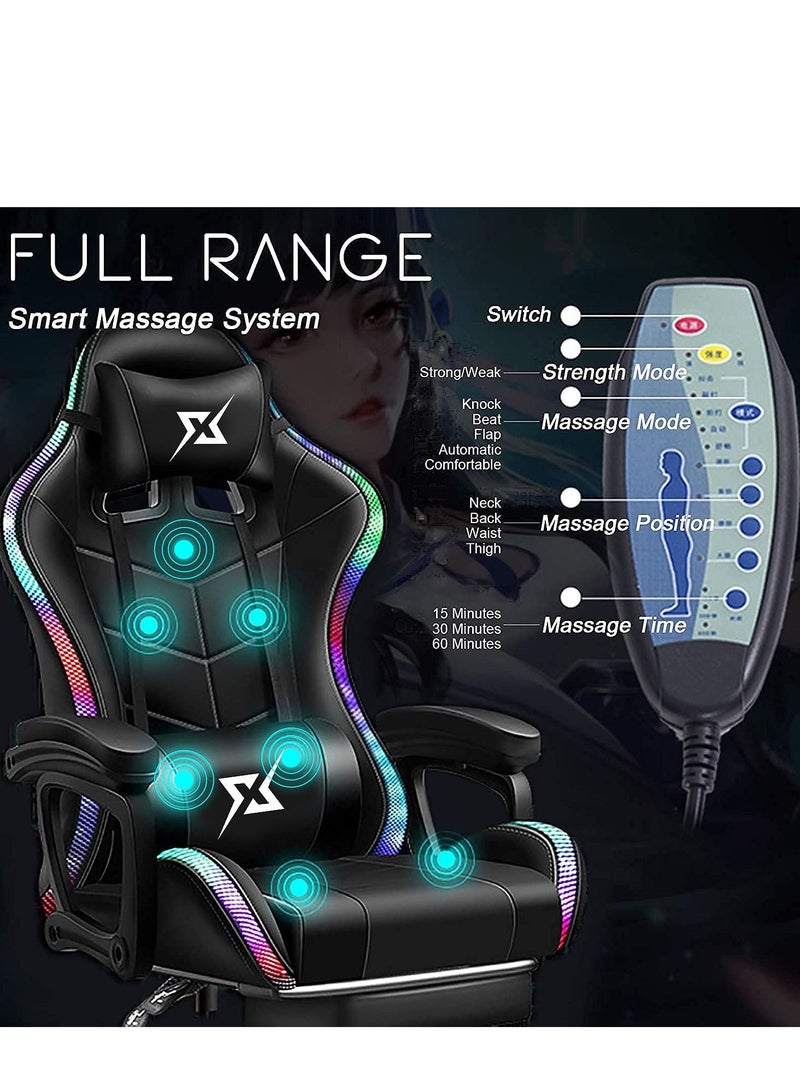 Cool Baby Gaming Chair LED Light Racing Chair,Ergonomic Office Massage Chair  - Image 5