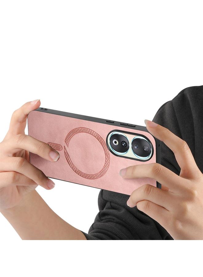 S-TOP Case For Honor 90 Retro Magsafe Magnetic PU Back Cover Phone Case - Image 3