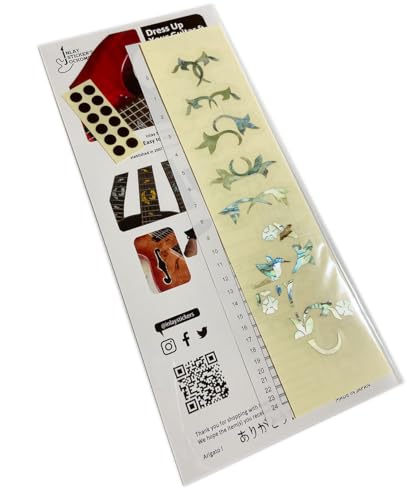 Inlaystickers Fretboard Markers Inlay Stickers Decals for Guitars - Winding Vine w/Bird - Image 4