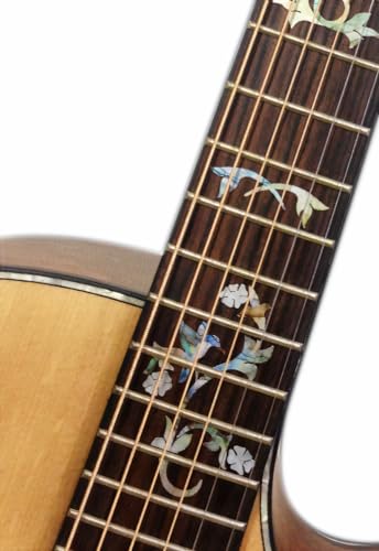 Inlaystickers Fretboard Markers Inlay Stickers Decals for Guitars - Winding Vine w/Bird - Image 3