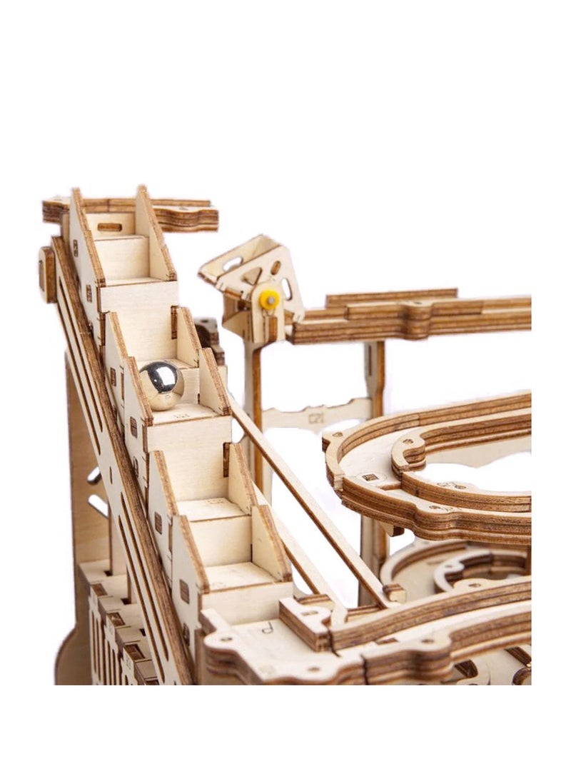روبوتايم ROKR رخام باركور قمع كبير تشغيل الرخام LG501 ، الجمعية الدماغ دعابة 3D لغز خشبي DIY بناء نموذج الحرف اليدوية مجموعات ، هدايا عيد ميلاد ديكور المنزل فريدة من نوعها للمراهقين أو البالغين - Image 3