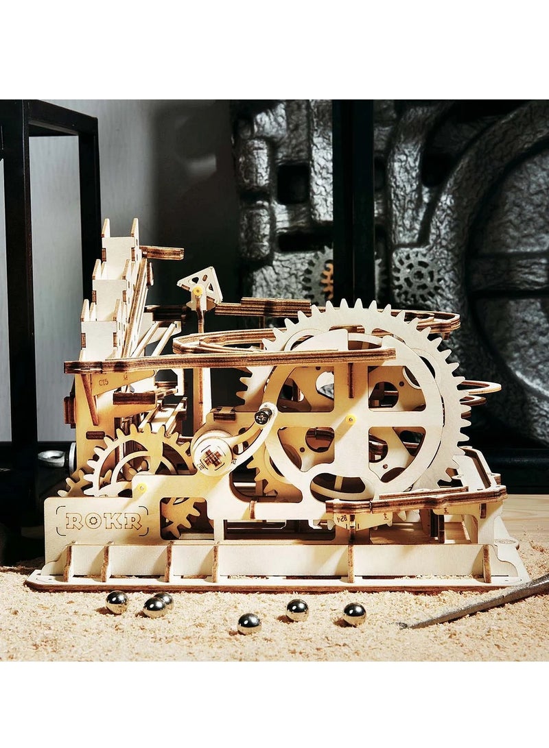 روبوتايم ROKR رخام باركور قمع كبير تشغيل الرخام LG501 ، الجمعية الدماغ دعابة 3D لغز خشبي DIY بناء نموذج الحرف اليدوية مجموعات ، هدايا عيد ميلاد ديكور المنزل فريدة من نوعها للمراهقين أو البالغين - Image 5