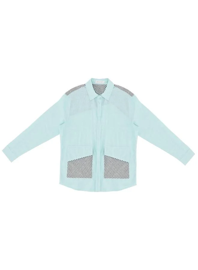 Selene Green Men Linen Casual Shirt with Pockets for Men | Best Price UAE