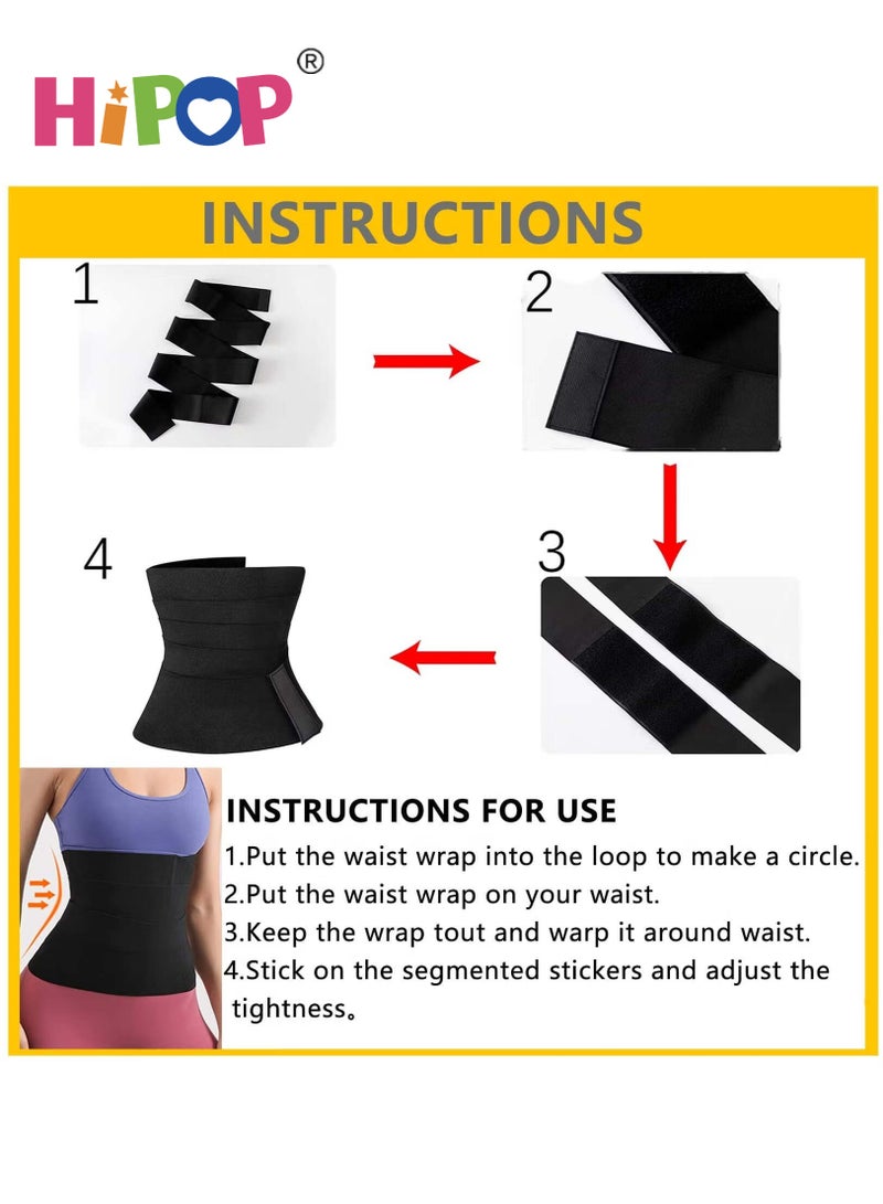 3m Adjustable Waist Trainer for Women, Sauna Bandage Slimming Belt for Lower Back Pain Relief, Body Shaping, and Fitness Support - view 2