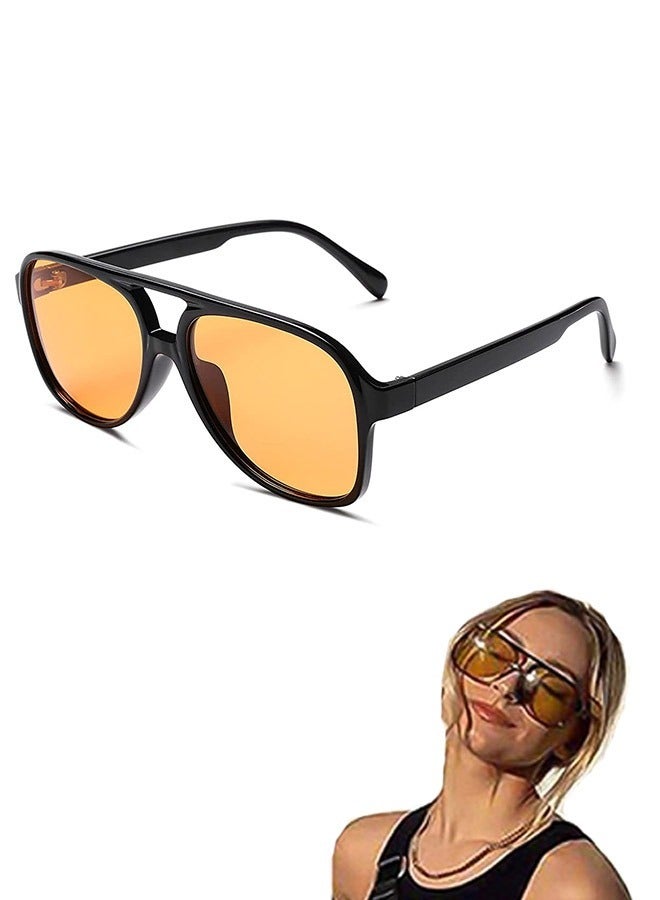 Rectangle UV400 Polarized Sunglasses, PC Plastic Frame UV Protection Sunglasses, Large Frame Outdoors Sunglasses(Brown) - Image 1