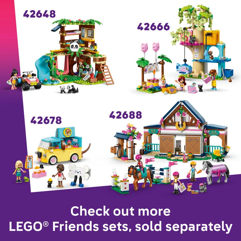 ليغو مخبز مكافآت الكلاب من ليغو® فريندز - مجموعة لعب بناء تتضمن دميتين صغيرتين و4 كلاب لعبة - 42677 - Image 5