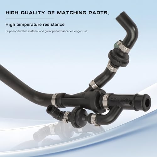 Anlseiod Engine Crankcase Hose Pipe Vent Valve Set Fit for Jetta 18L Seat Skoda Engine Crankcase Breather Vent Hose Pipe Valve Set for A3 TT Replaces058133753D 035103245A 06A103213F - Image 3