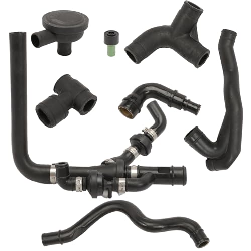 Anlseiod Engine Crankcase Hose Pipe Vent Valve Set Fit for Jetta 18L Seat Skoda Engine Crankcase Breather Vent Hose Pipe Valve Set for A3 TT Replaces058133753D 035103245A 06A103213F - Image 1