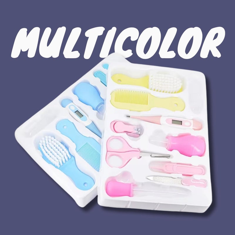 CAVERNSHOP 10-in-1 Baby Grooming Kit | Portable Newborn Essentials with Nail Clippers, Brush, Comb, Scissors, Towel, Tweezers | Infant & Toddler Healthcare Set | Perfect Baby Shower Gift for Boys & Girls - Image 4