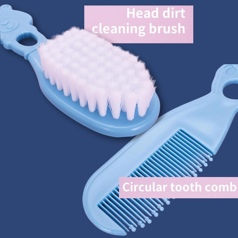 CAVERNSHOP 10-in-1 Baby Grooming Kit | Portable Newborn Essentials with Nail Clippers, Brush, Comb, Scissors, Towel, Tweezers | Infant & Toddler Healthcare Set | Perfect Baby Shower Gift for Boys & Girls - Image 5