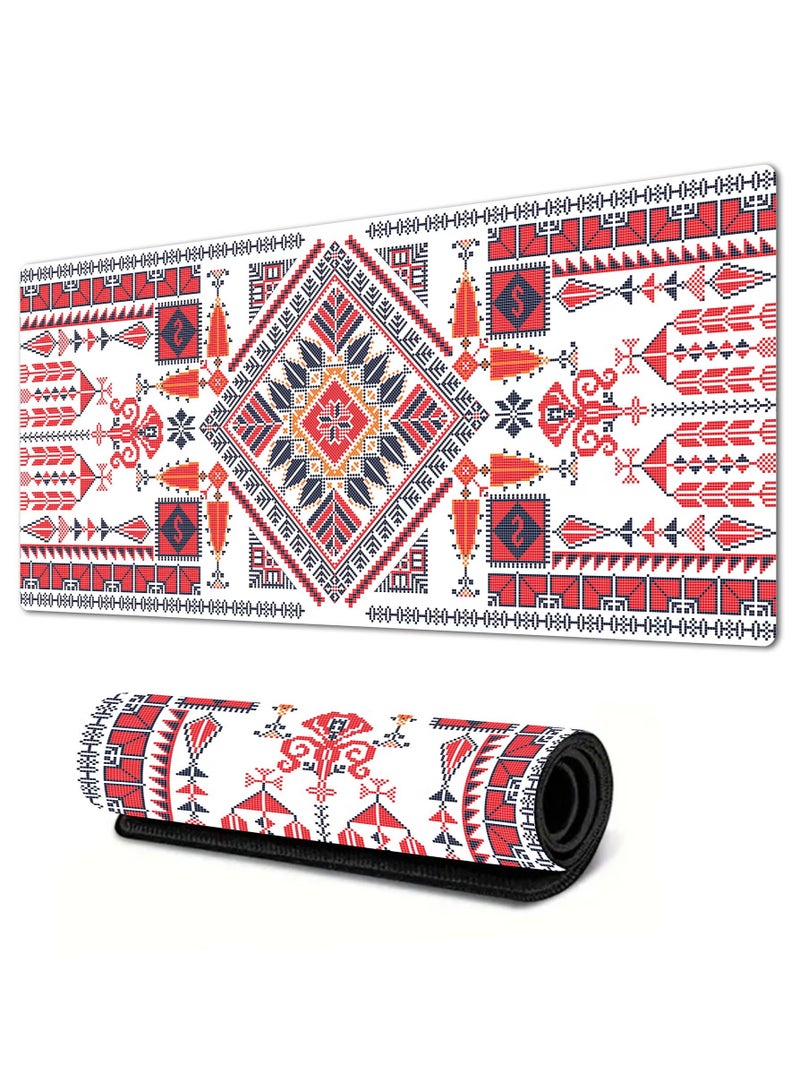 Rock Pow Large Desk Mouse Pad, Waterproof Gaming Mouse Pad, 800 x 300 x 3mm, 31.5 x 11.8 x 0.157in, Gaming Mouse Pad, XXL Desk Mat, Non-Slip Desk Mat, XL Gaming Mouse Pad, Thick Rubber Desk Pad Mouse Pad, Suitable for Gaming, Office, and Home Use  - Image 1
