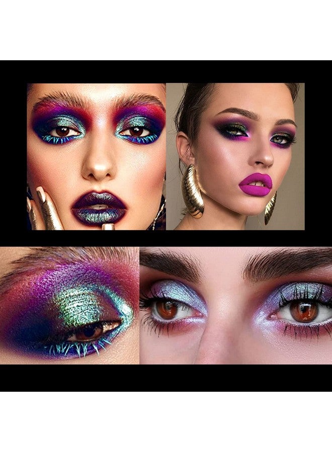 Domality Chameleon Eyeshadow Liquid Set 3Pcs Intense Color Shifting Multichrome Eyeshadow Highly Pigment Metallic Long Lasting Quick Drying No Creasing Eye Makeup - Image 4