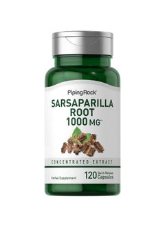 Piping Rock Sarsaparilla Root Capsules 1000Mg ; 120 Count ; Concentrated Herb Extract ; Nongmo Gluten Free Supplement  - Image 2