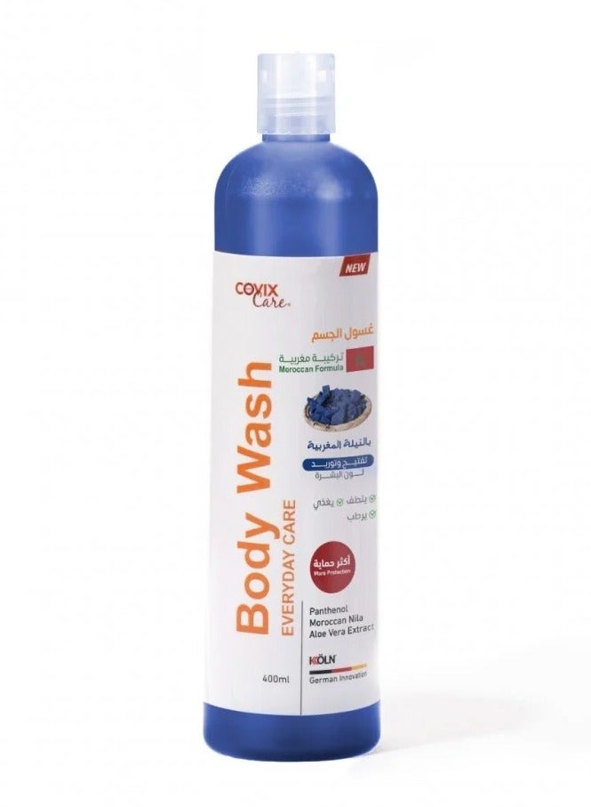 covix care Body Wash Everyday Care With Moroccan Nila Extract 400ml 