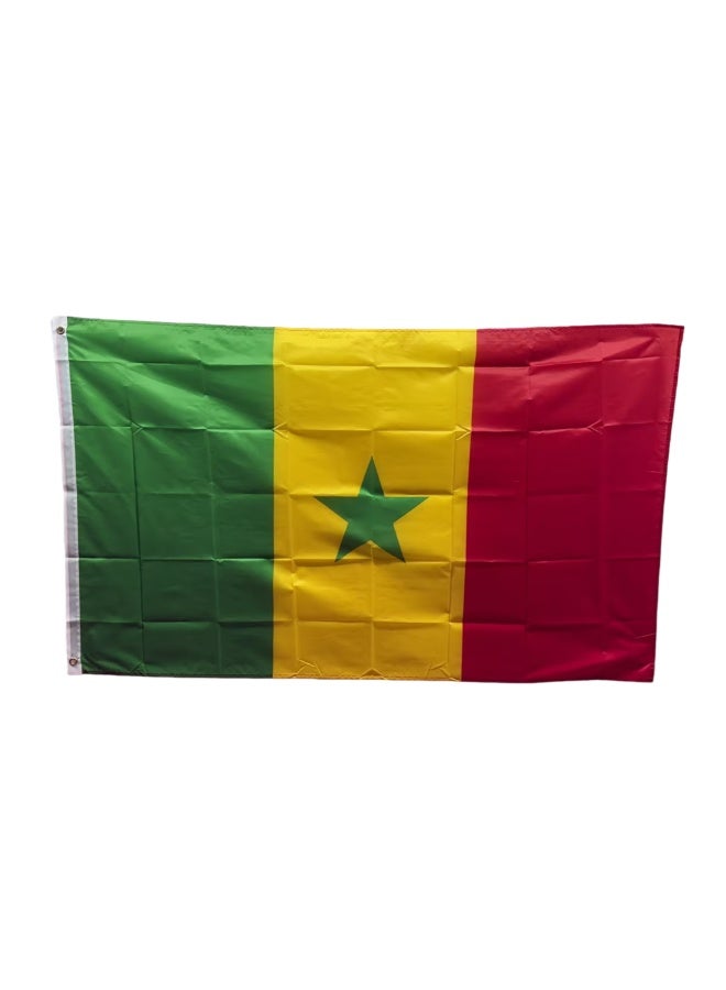 عاصفة علم السنغال من Stormflag بحجم 90x150 سم (3x5 قدم) مصنوع من البوليستر بنسبة 100٪ مع حلقات نحاسية - Image 1