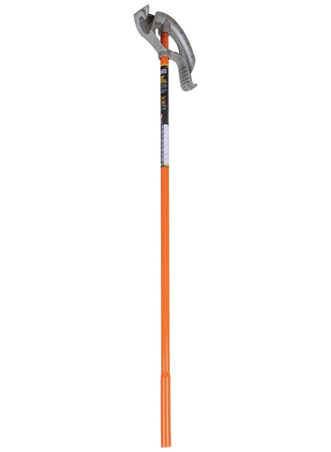 Klein Tools 51607 Aluminum Conduit Bender Full Assembly, 3/4-Inch EMT, 1/2-Inch Rigid, Wide Foot Pedal, Benchmark Symbols and Angle Setter - Image 1